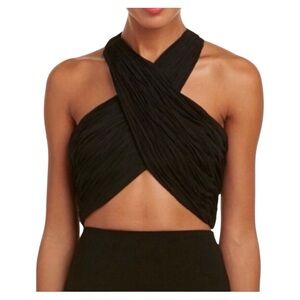 NWOT Alice + Olivia Tracee Wrap Halter Top